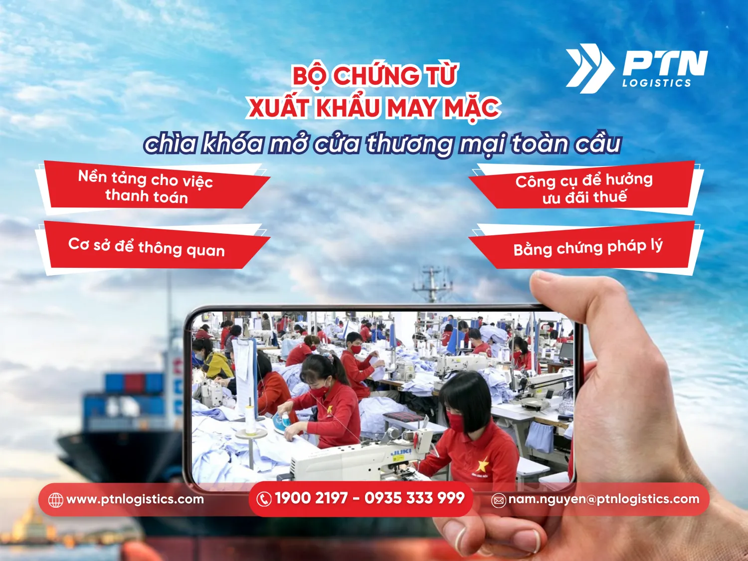 Bộ chứng từ xuất khẩu may mặc