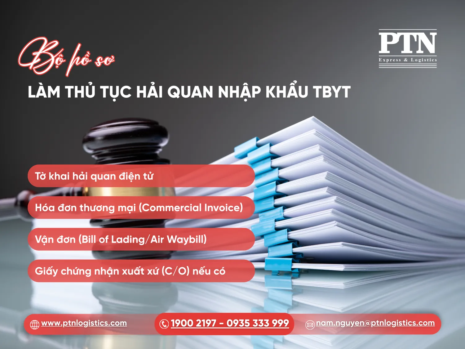 Bộ hồ sơ làm thủ tục hải quan nhập khẩu