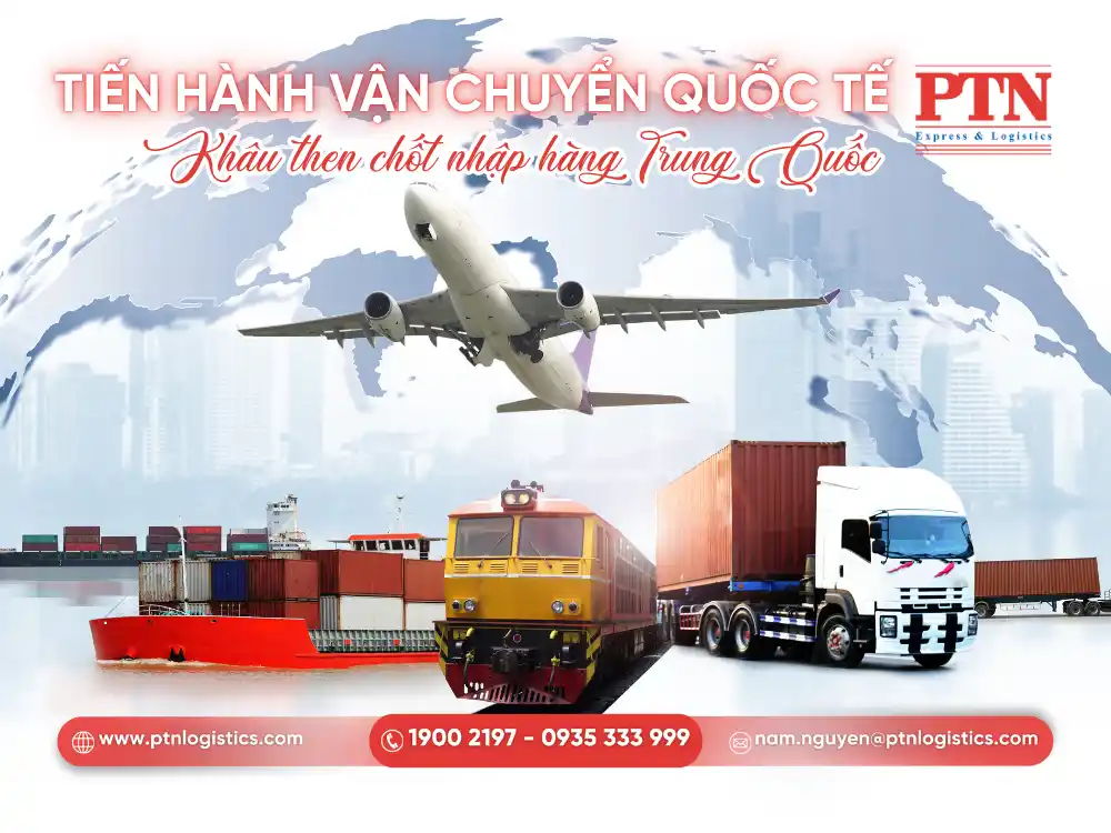 Bước vận chuyển quốc tế khi nhập đồ Trung Quốc