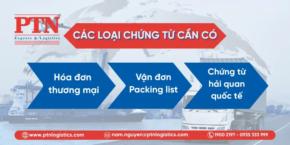 Các loại chứng từ cần có trong quy trình chuyển phát nhanh quốc tế