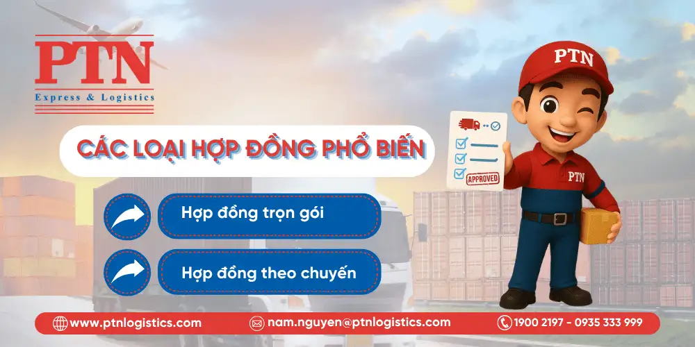 Các loại hợp đồng vận chuyển đường bộ phổ biến