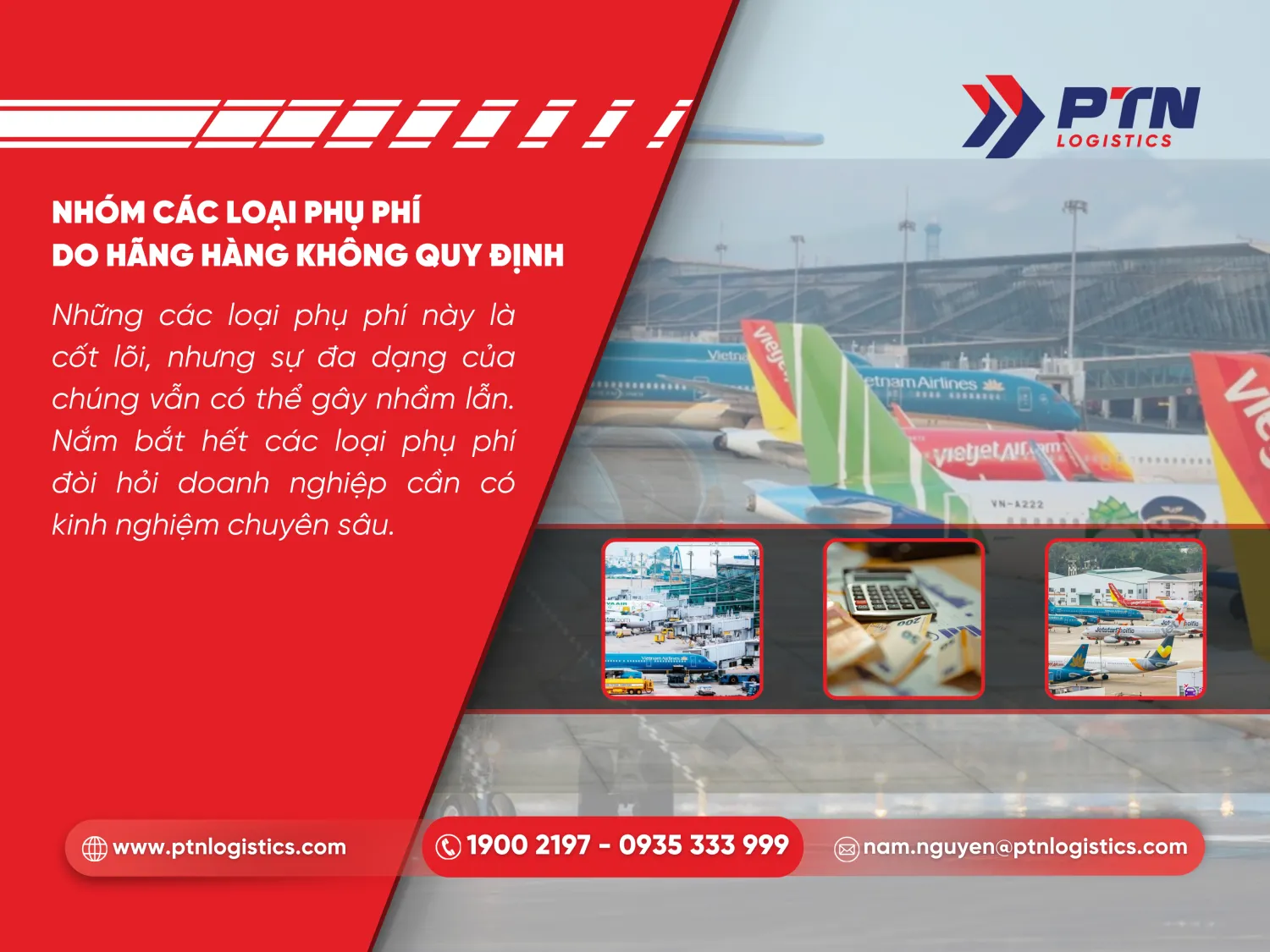 Các loại phụ phí do hãng hàng không quy định