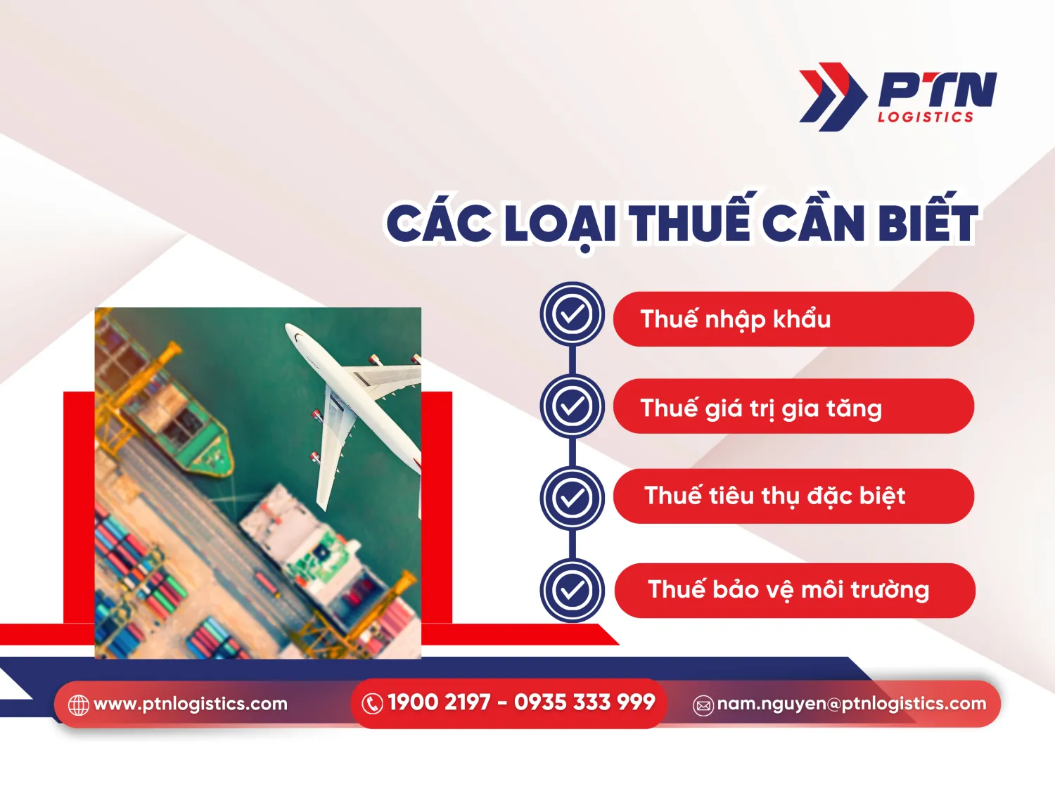 Các loại thuế cần biết khi tìm hiểu cách tính thuế nhập khẩu