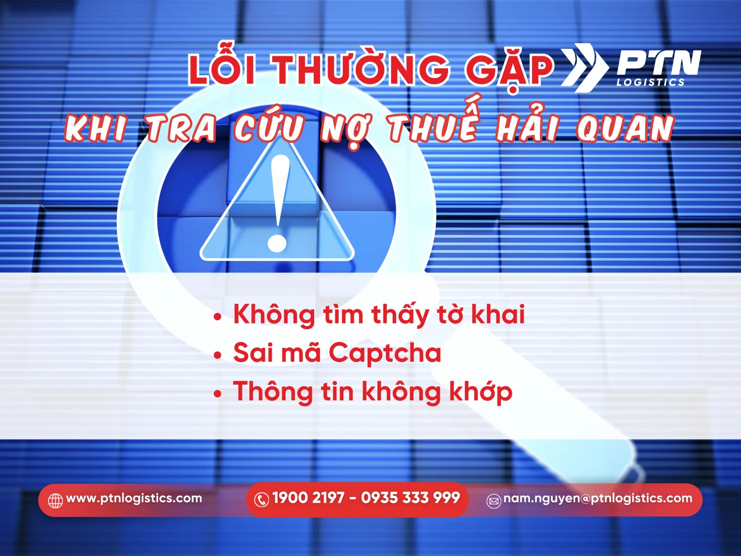 Các lỗi thường gặp khi tra cứu 