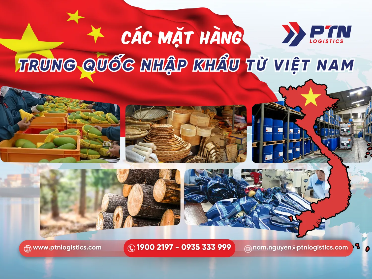 Các mặt hàng Trung Quốc nhập khẩu từ Việt Nam