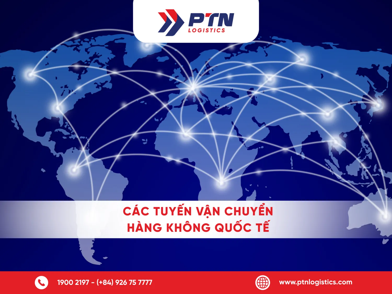Các tuyến vận chuyển hàng không quốc tế phổ biến