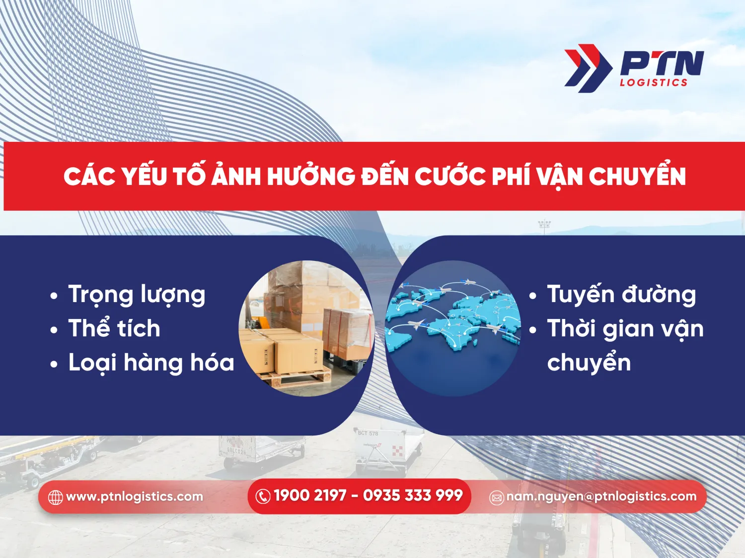 Các yếu tố có sự ảnh hưởng đến cước phí vận chuyển