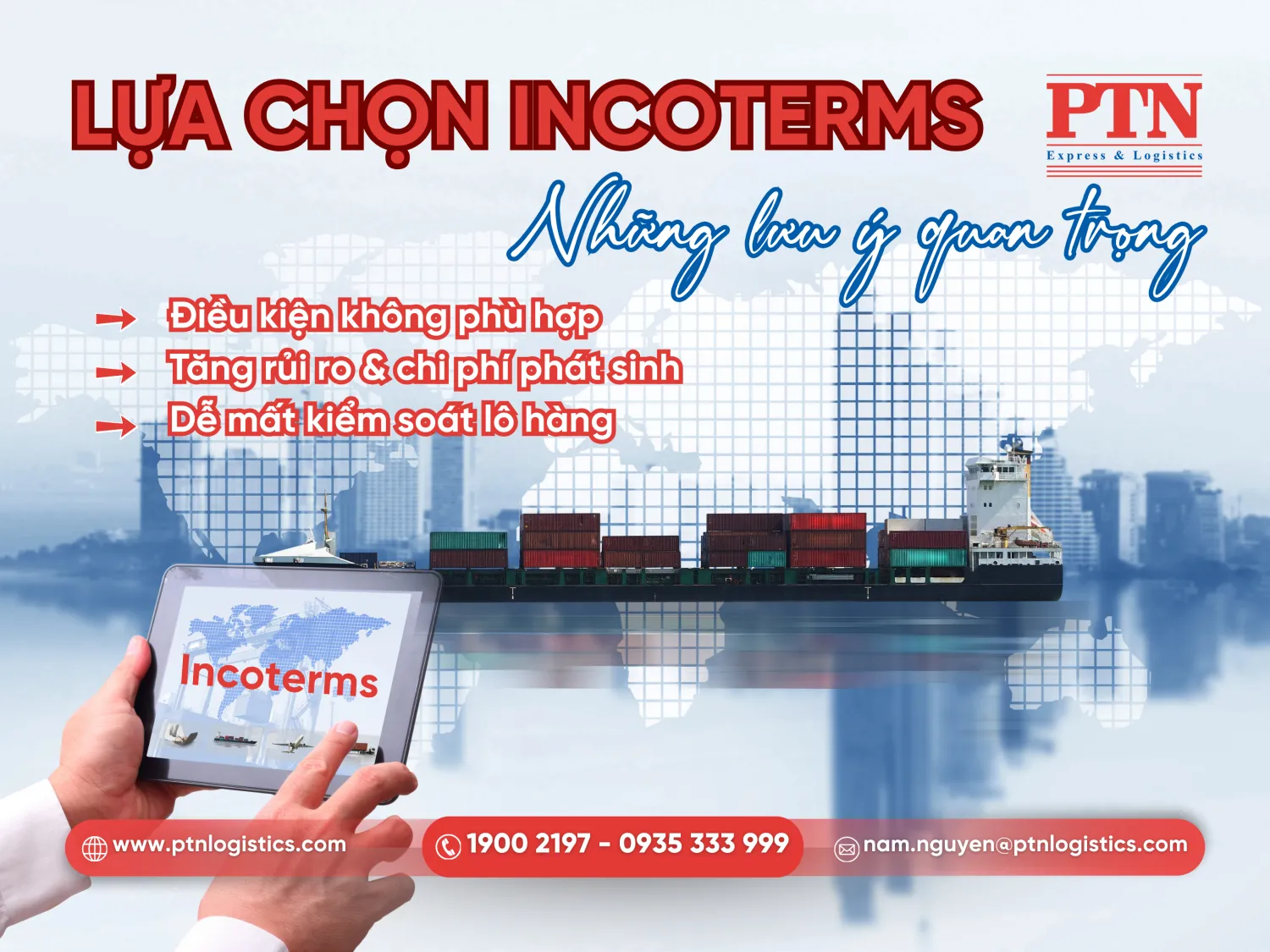 Cần lựa chọn Incoterms phù hợp