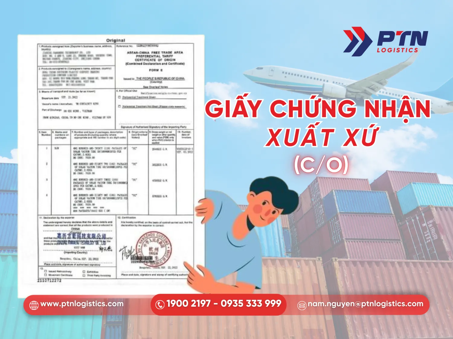 Chuẩn bị giấy chứng nhận xuất xứ C/O