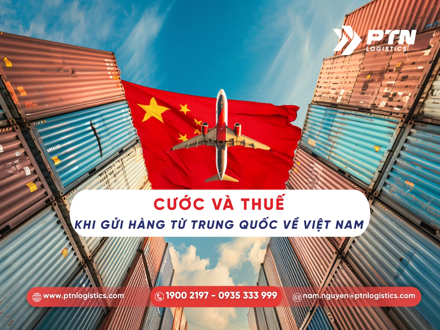 Cước và thuế khi gửi hàng từ Trung Quốc về Việt Nam