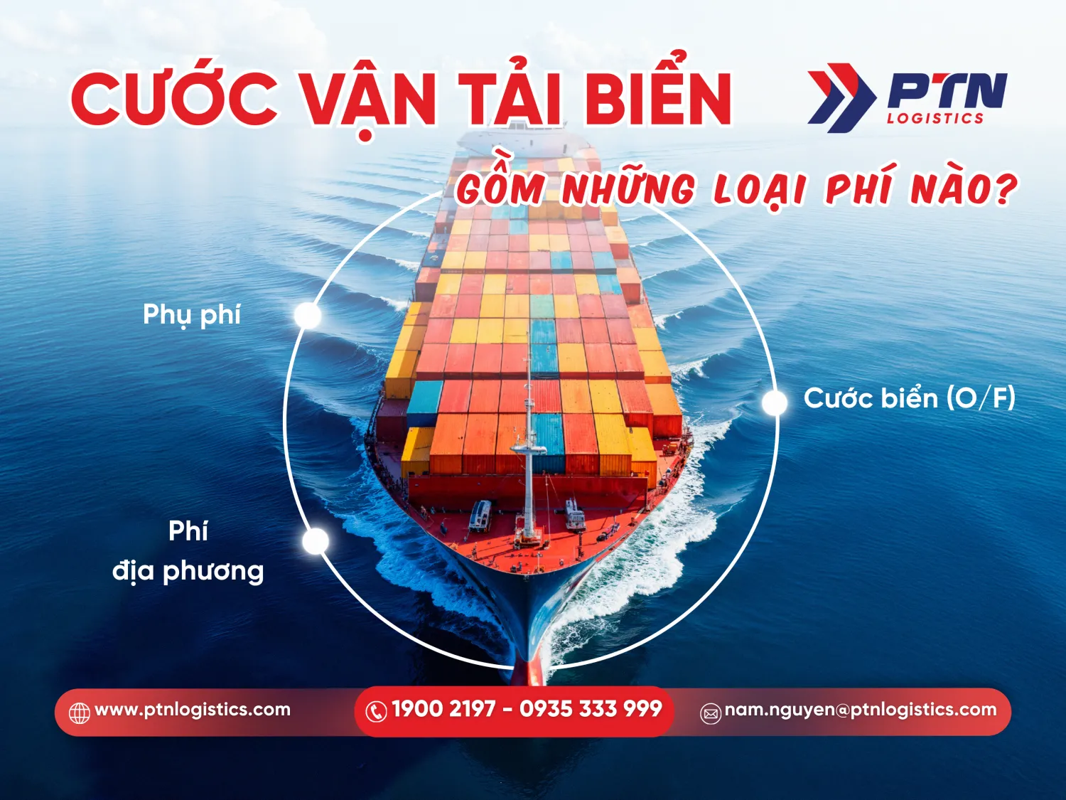 Cước vận tải biển gồm các loại phí nào