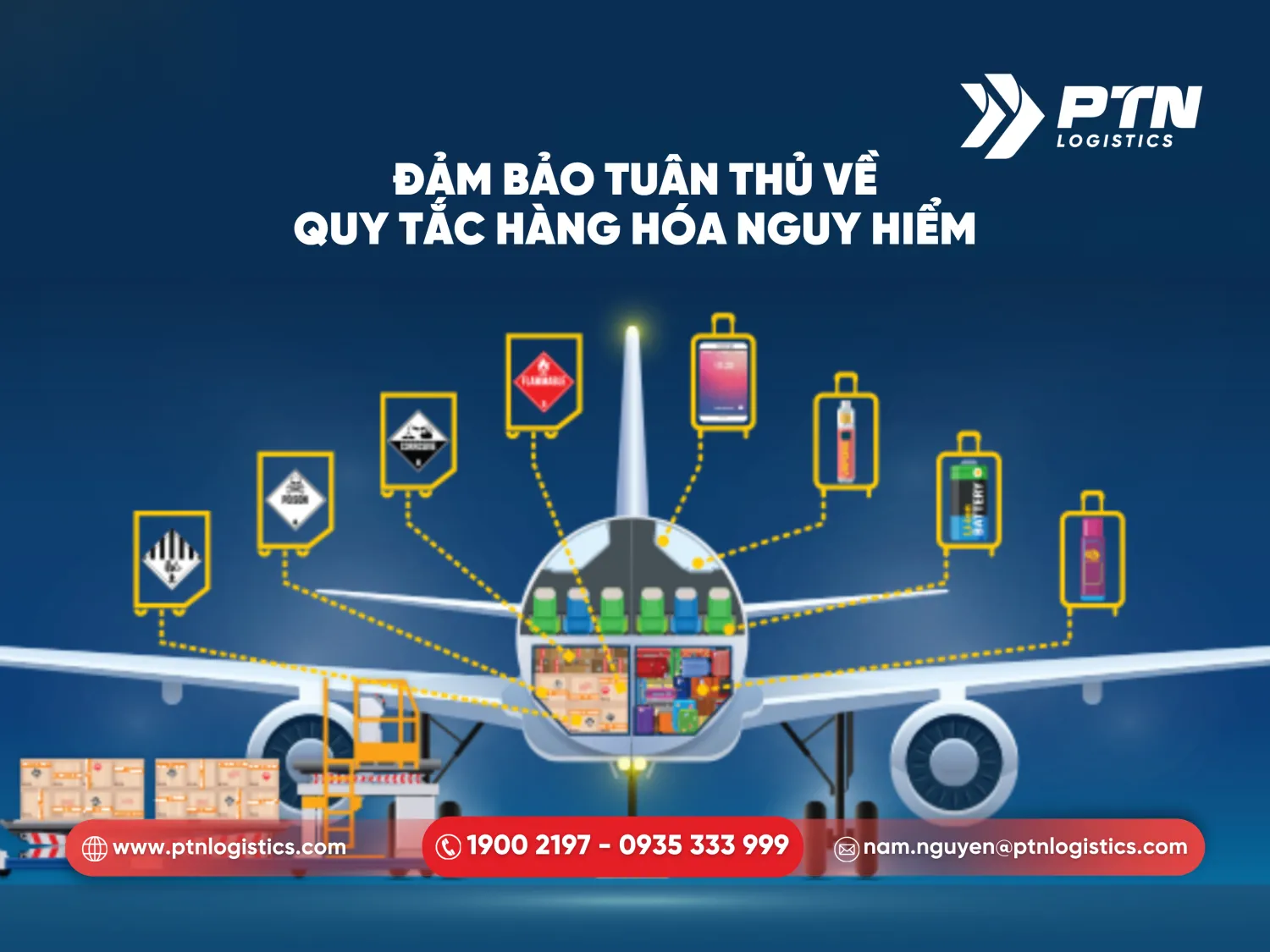 Đảm bảo tuân thủ quy tắc về hàng hóa nguy hiểm