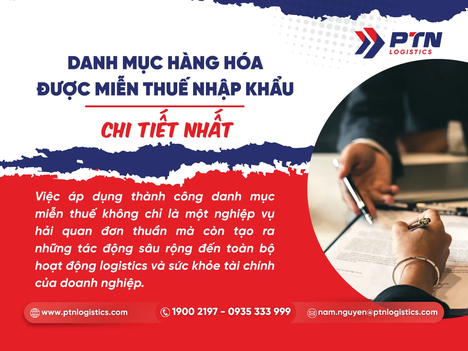 Danh mục hàng hóa được miễn thuế nhập khẩu chi tiết nhất