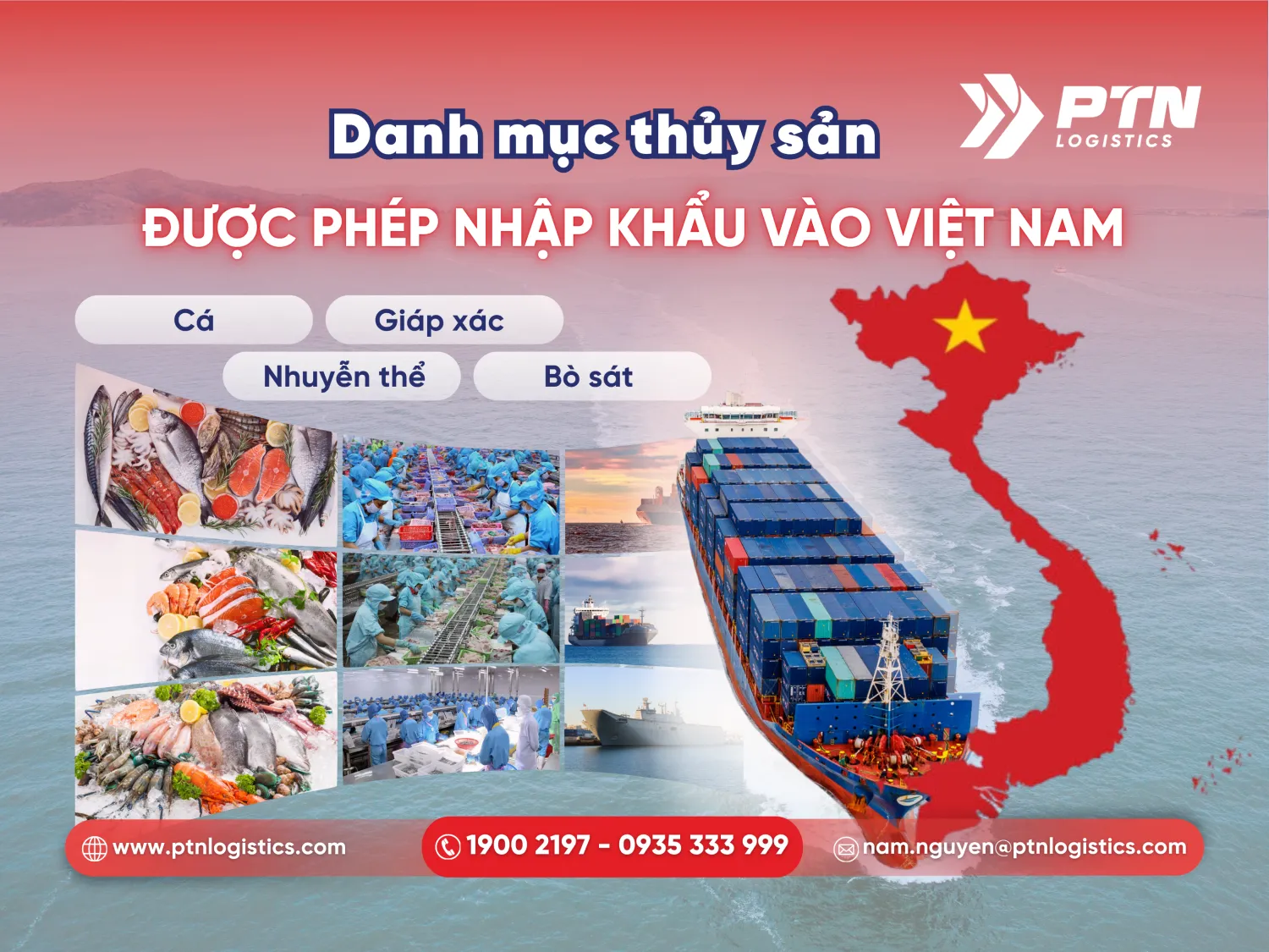 Danh mục thủy sản được phép nhập khẩu