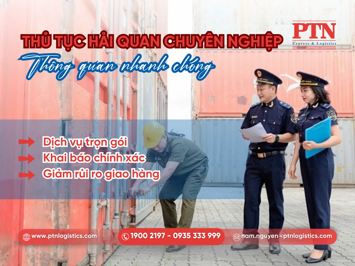 Dịch vụ logistics thực hiện thủ tục hải quan