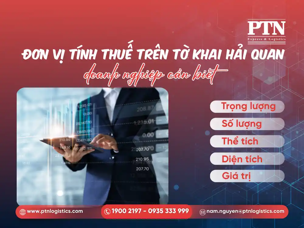 Đươn vị tính thuế trên tờ khai hải quan