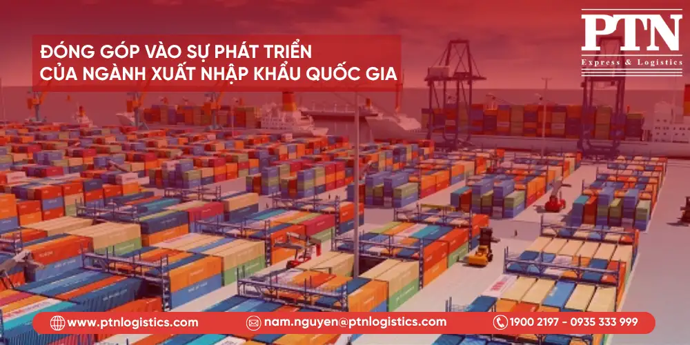 Đóng góp vào sự phát triển của ngành xuất nhập khẩu quốc gia