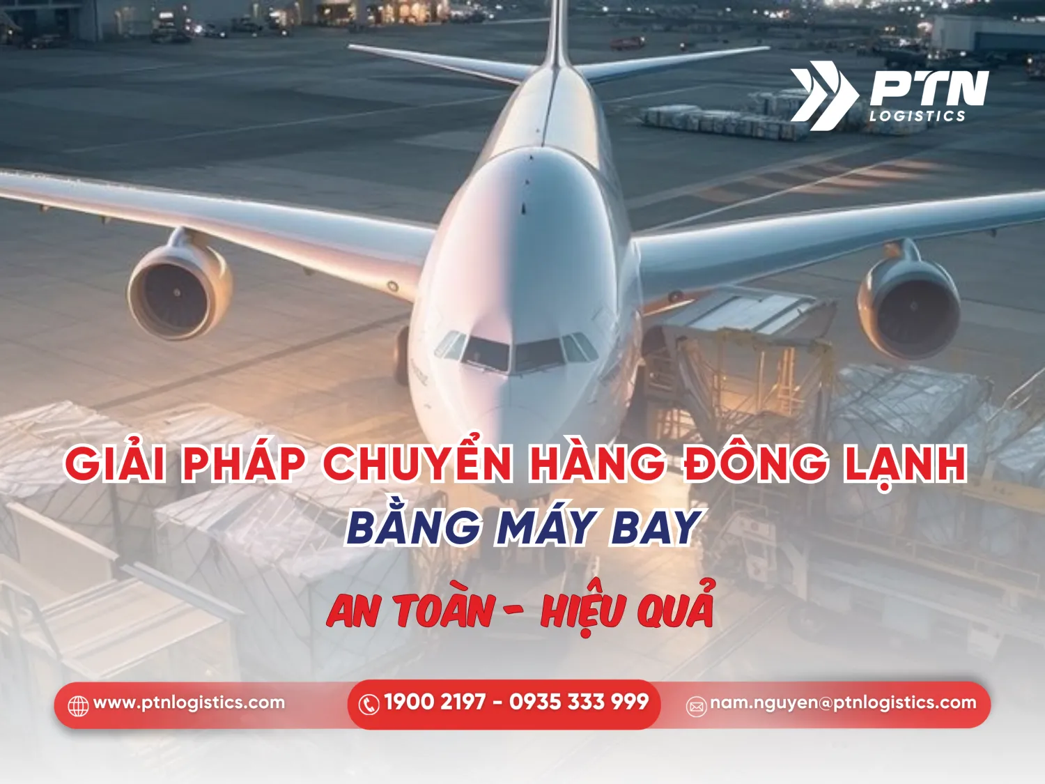 Giải pháp vận chuyển hàng đông lạnh bằng máy bay an toàn