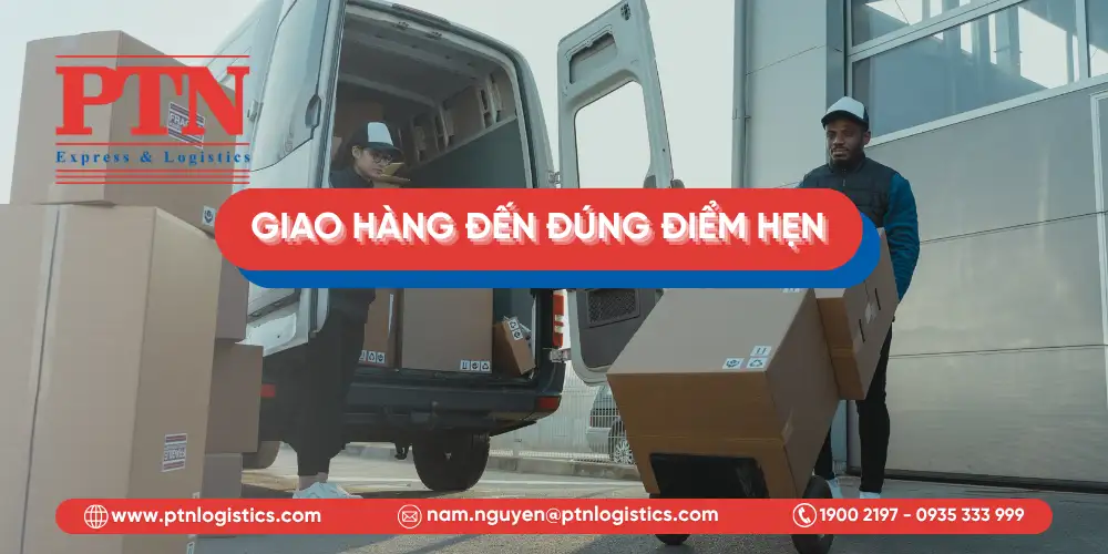Giao hàng đến đúng điểm đã hẹn
