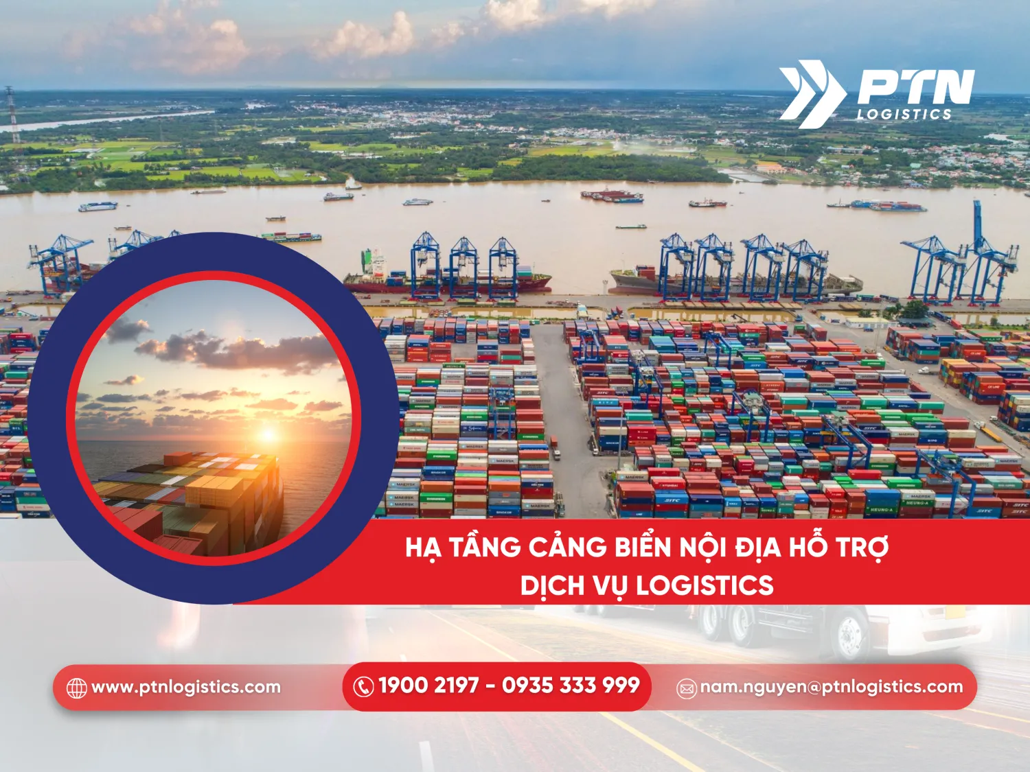 Hạ tầng cảng biển nội địa hỗ trợ cho dịch vụ logistics