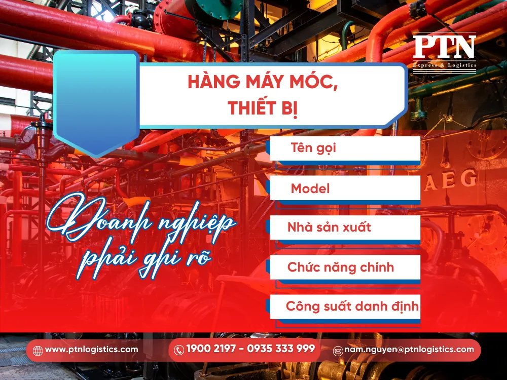 Hàng máy móc thiết bị