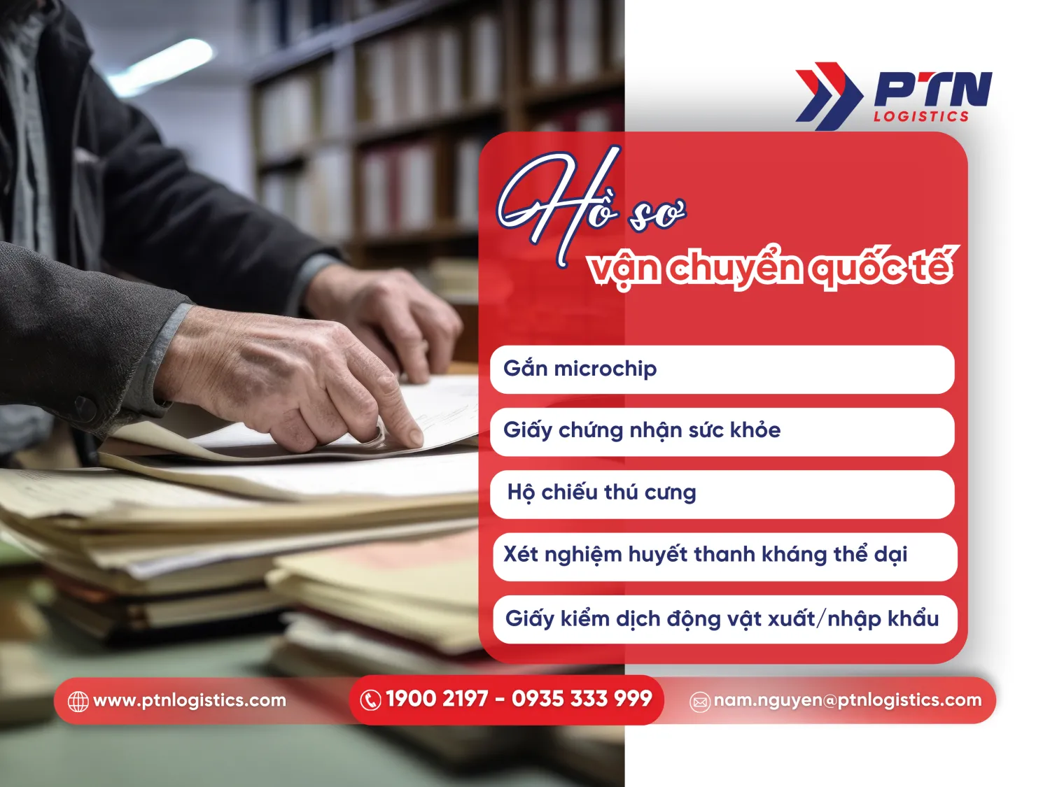Hồ sơ đầy đủ vận chuyển quốc tế