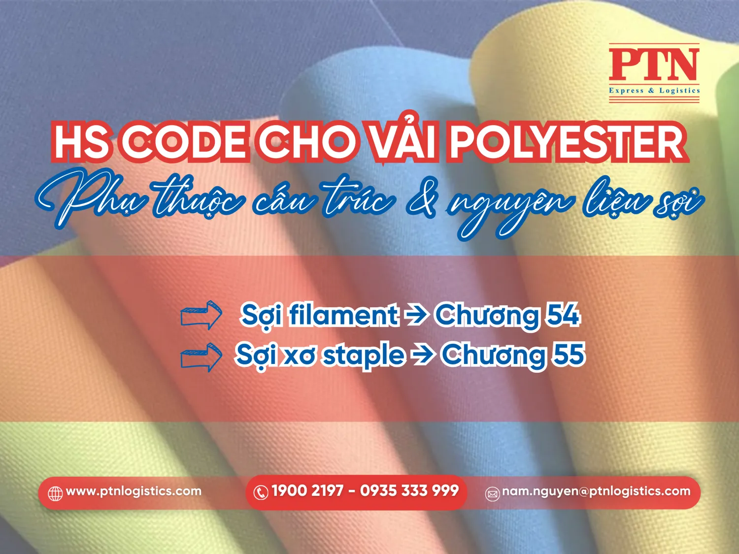 HS code cho vải polyester