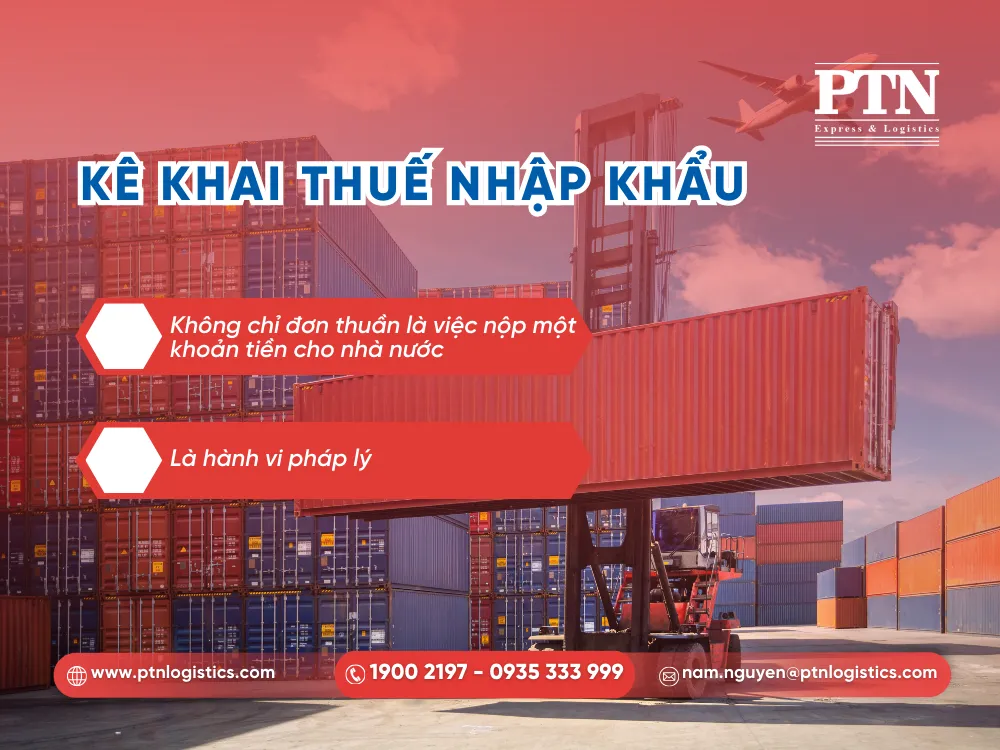 Kê khai thuế nhập khẩu là gì?