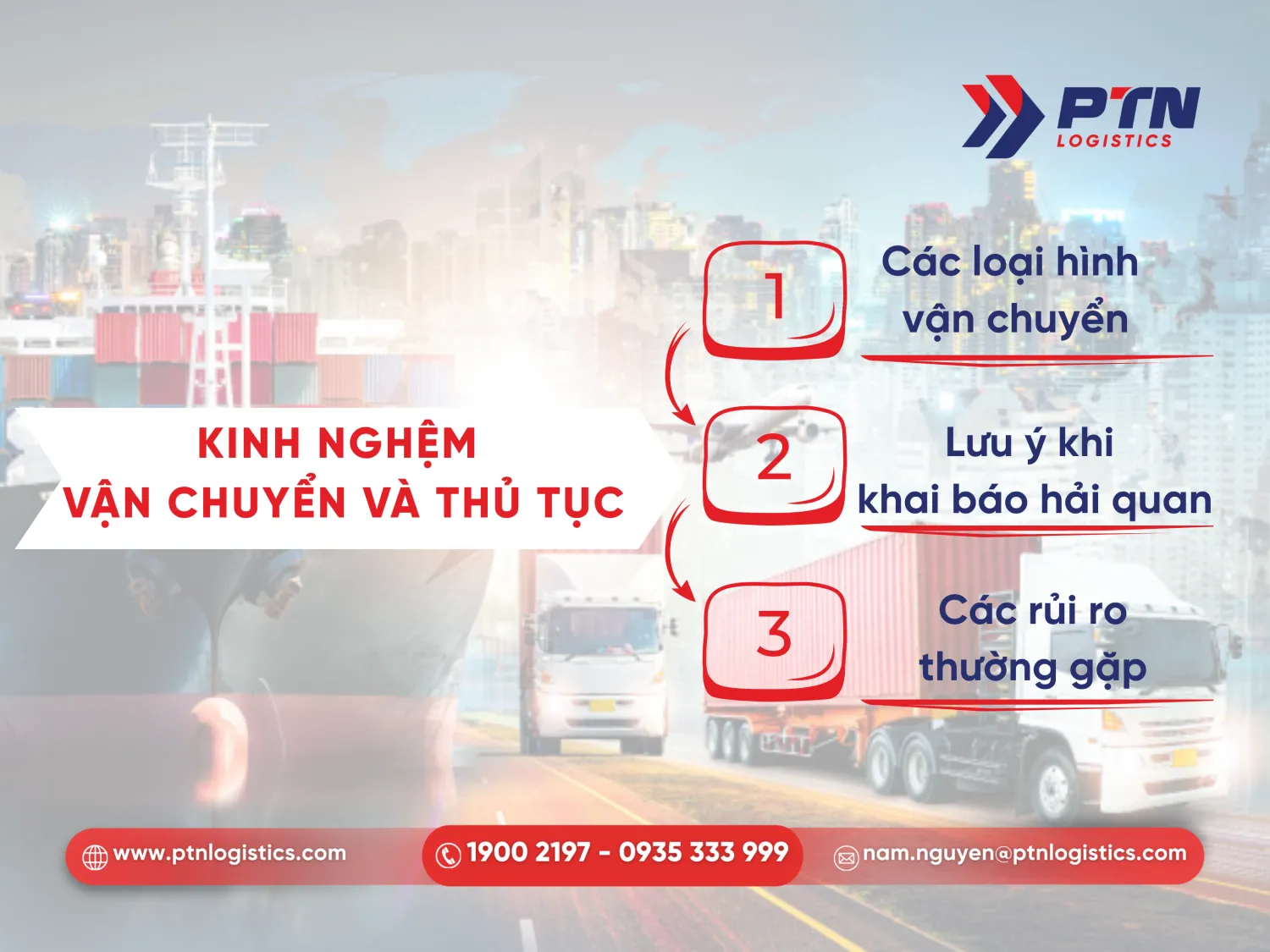 Kinh nghiệm vận chuyển và thủ tục logistics