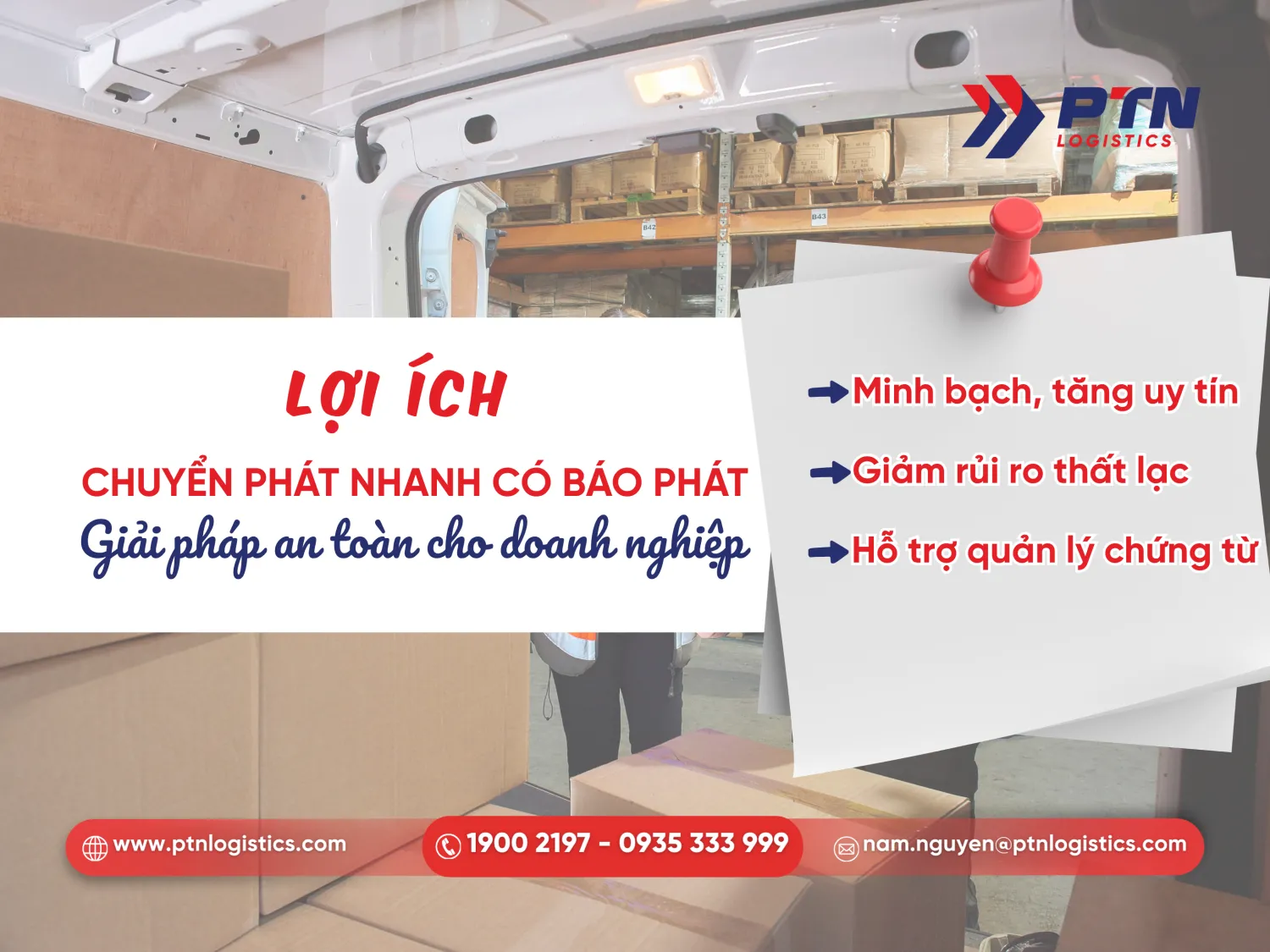 Lợi ích chuyển phát nhanh có báo mang lại