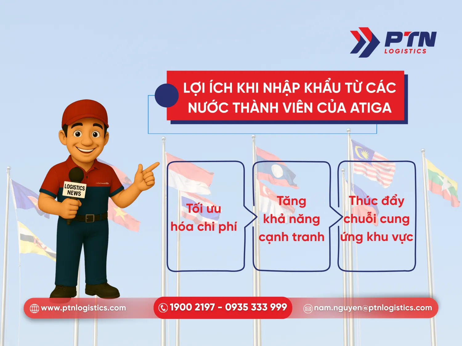 Lợi ích khi nhập khẩu từ các nước là thành viên của ATIGA