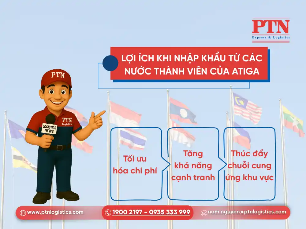 Lợi ích khi nhập khẩu từ các nước thành viên của ATIGA