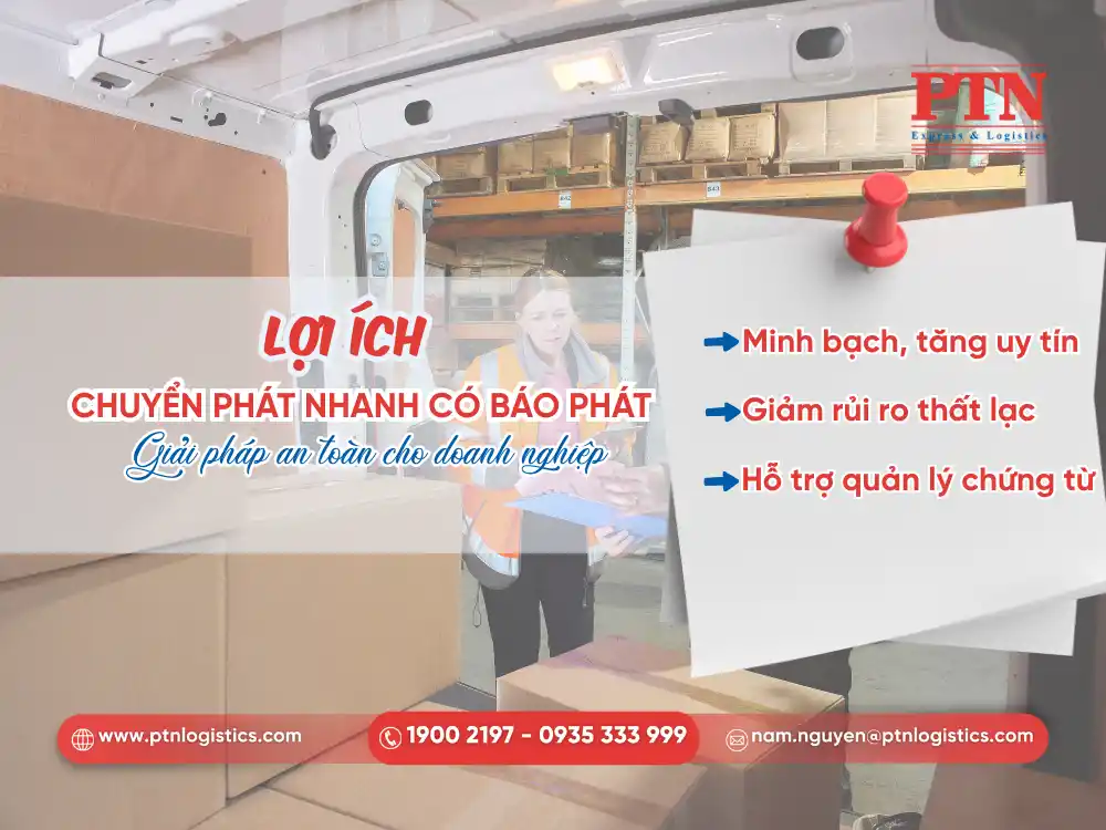 Lợi ích mà chuyển phát nhanh có báo mang lại