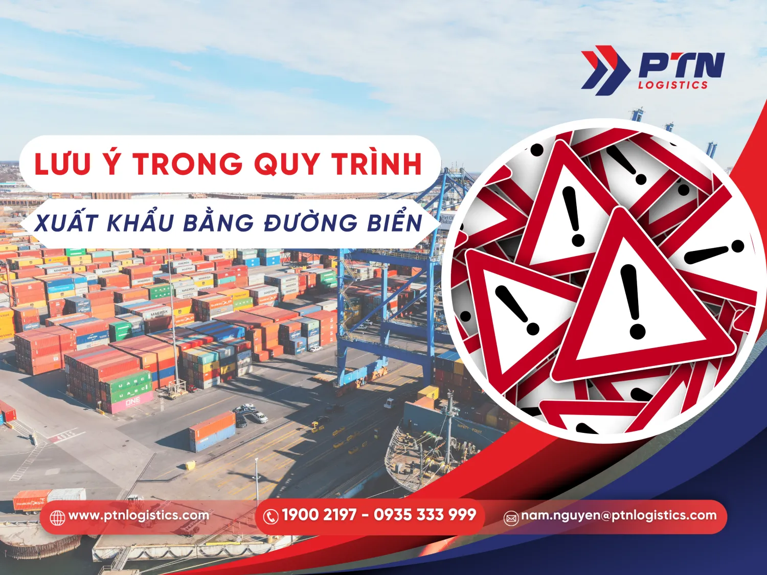 Lưu ý trong quy trình xuất khẩu hàng hóa bằng đường biển