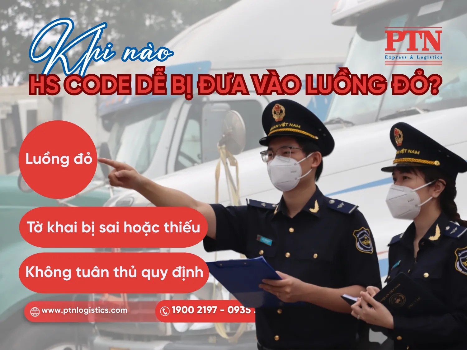 Mã HS thường đưa vào luồng đỏ