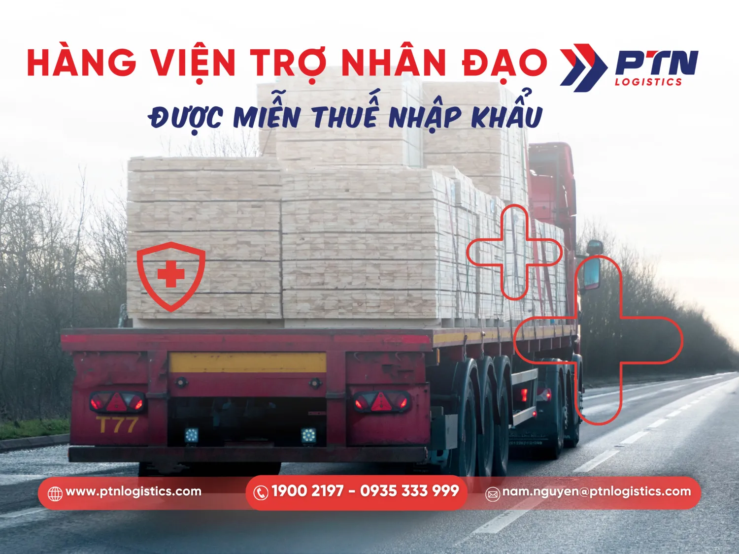 Miễn thuế nhập khẩu cho loại hàng viện trợ nhân đạo