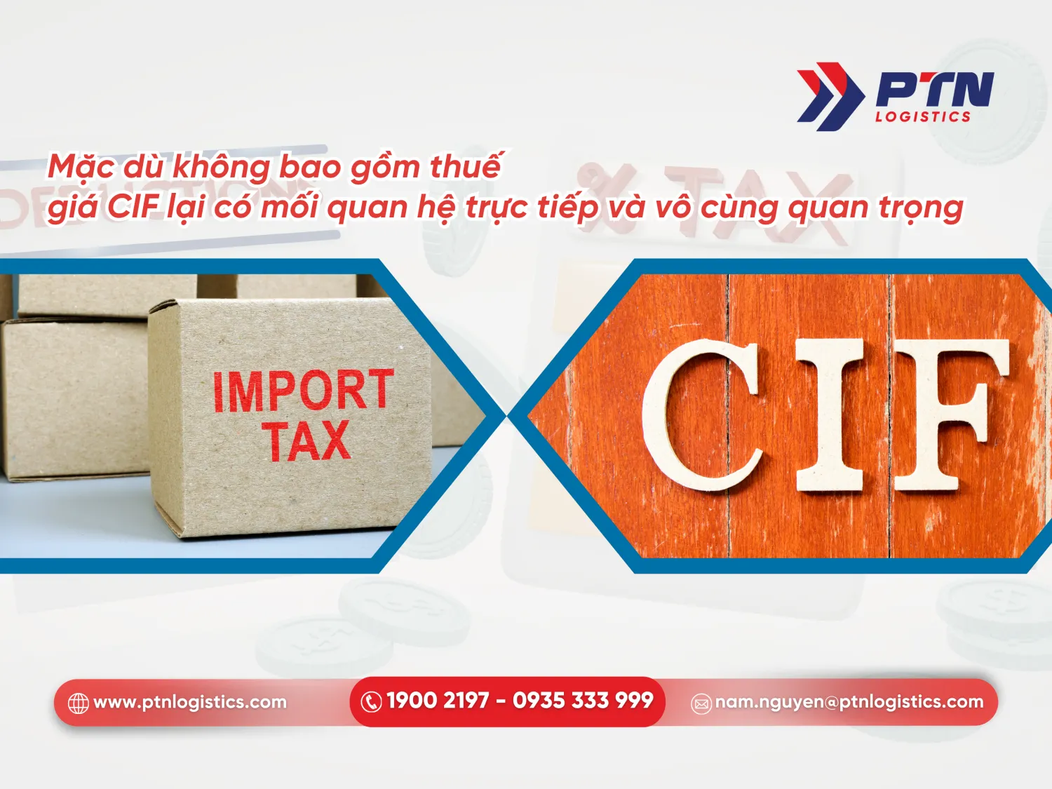 Mối quan hệ giữa giá CIF và thuế nhập khẩu như thế nào