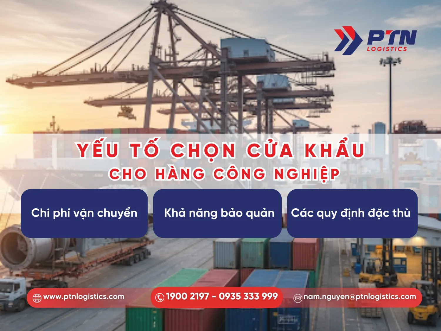 Nên lựa chọn cửa khẩu cho doanh nghiệp nhập khẩu công nghiệp