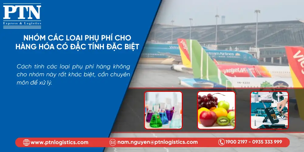 Nhóm các loại phụ phí cho hàng hóa có tính đặc biệt