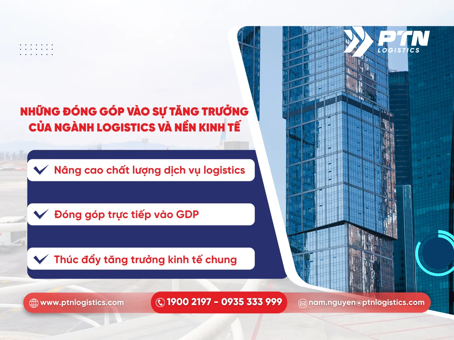 Những đóng góp vào sự tăng trưởng của ngành logistics và nền kinh tế