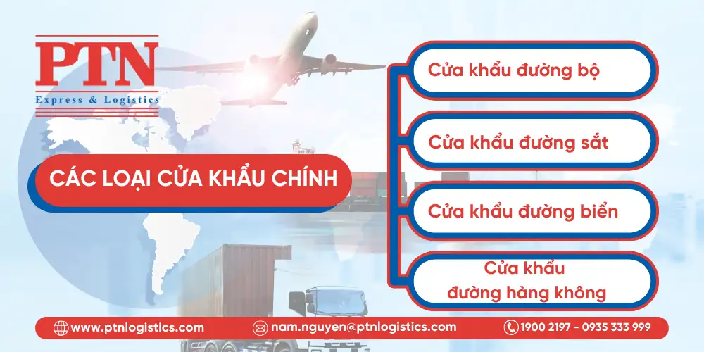 Những loại cửa khẩu chính trong xuất nhập khẩu