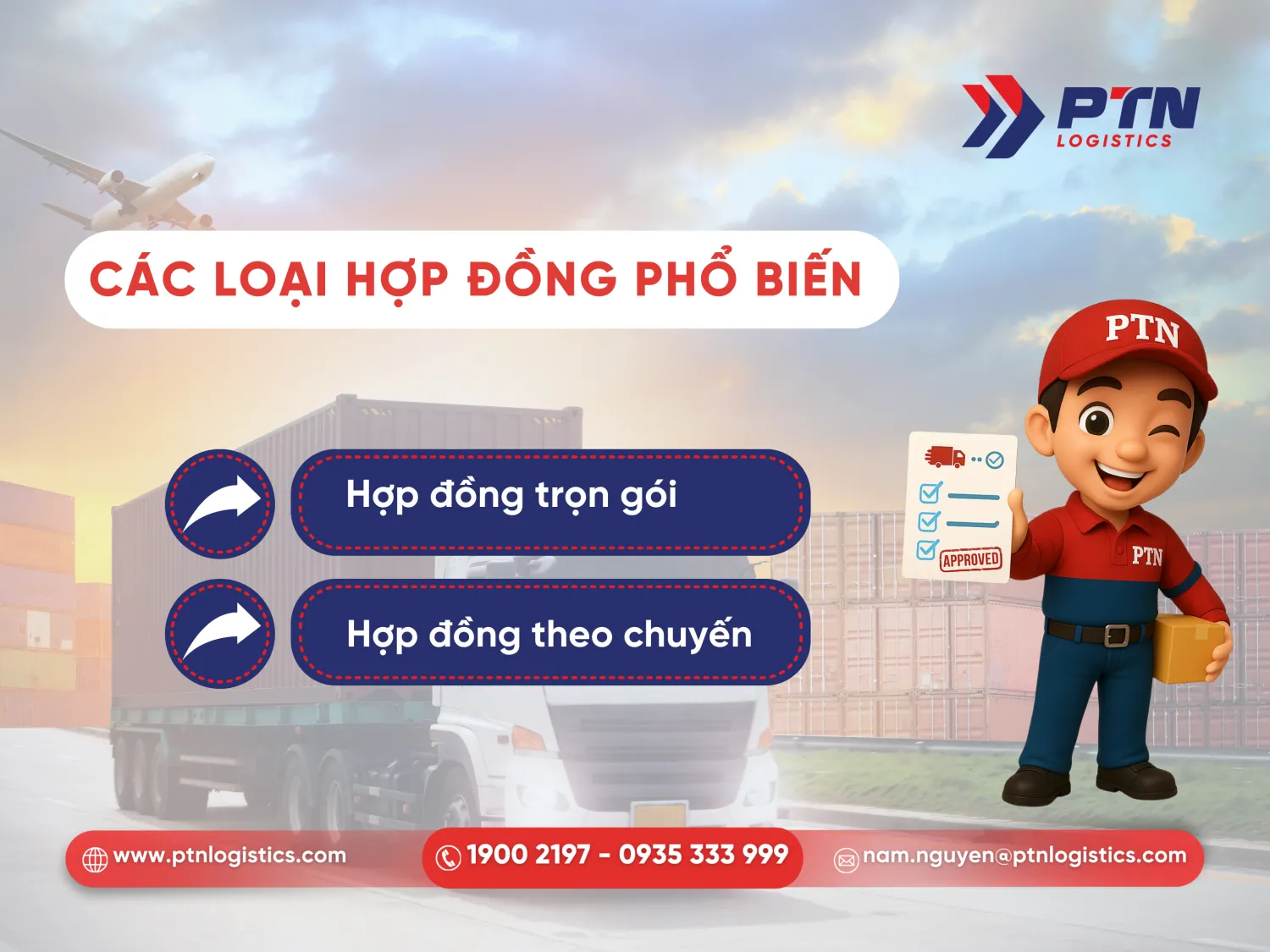 Những loại hợp đồng vận chuyển đường bộ phổ biến