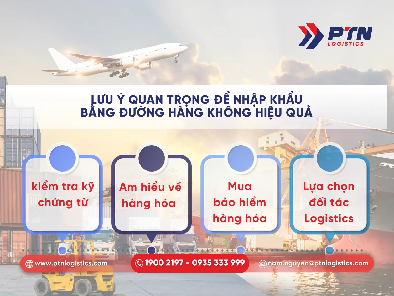 Những lưu ý quan trọng để nhập khẩu bằng đường hàng không hiệu quả