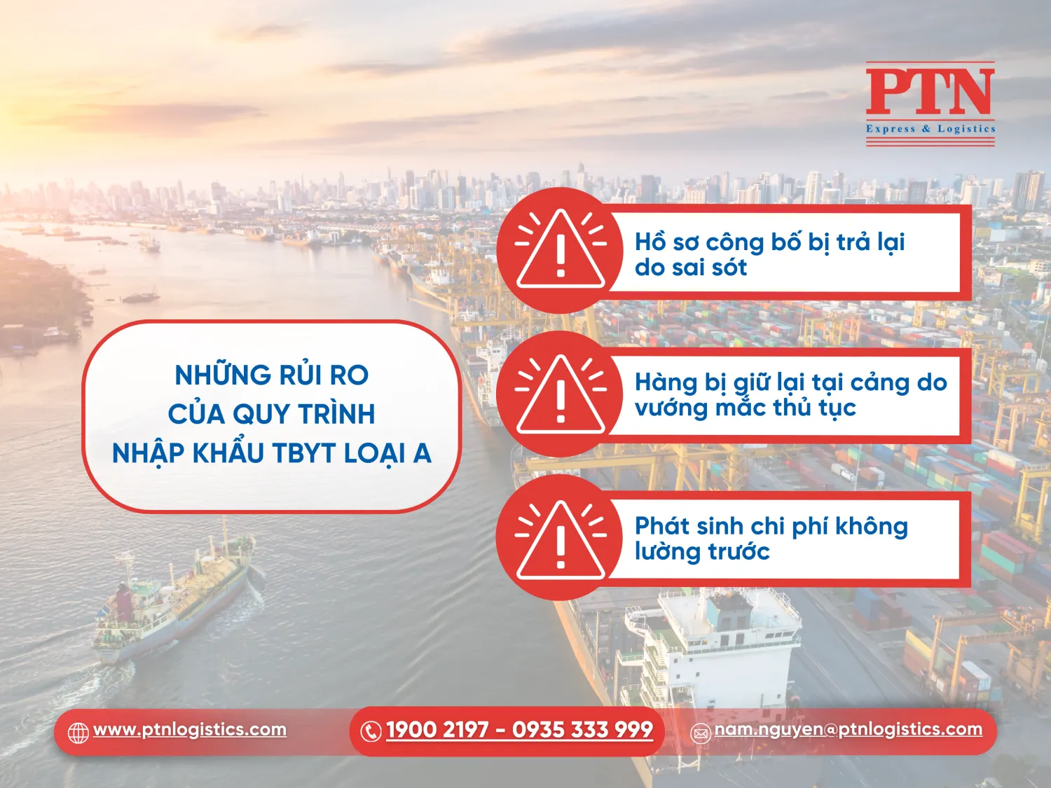 Những rủi ro của quy trình nhập khẩu TBYT loại A