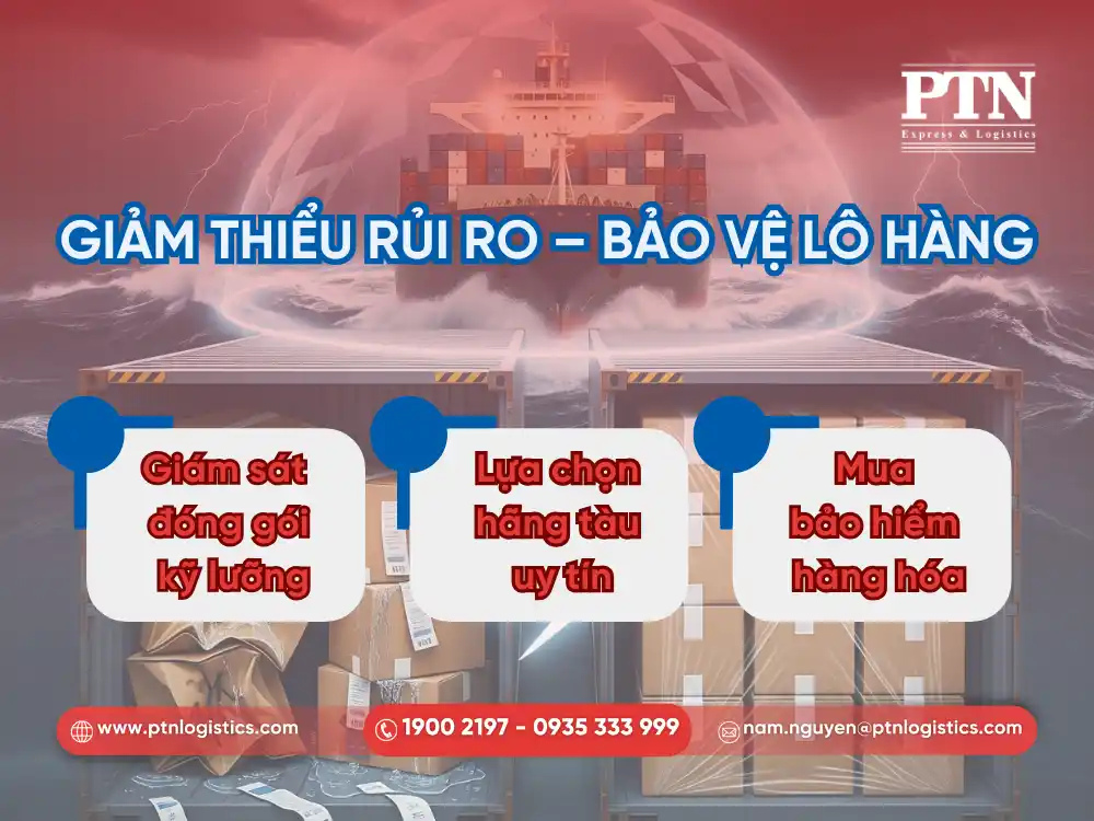 Những rủi ro trong quá trình vẫn chuyển