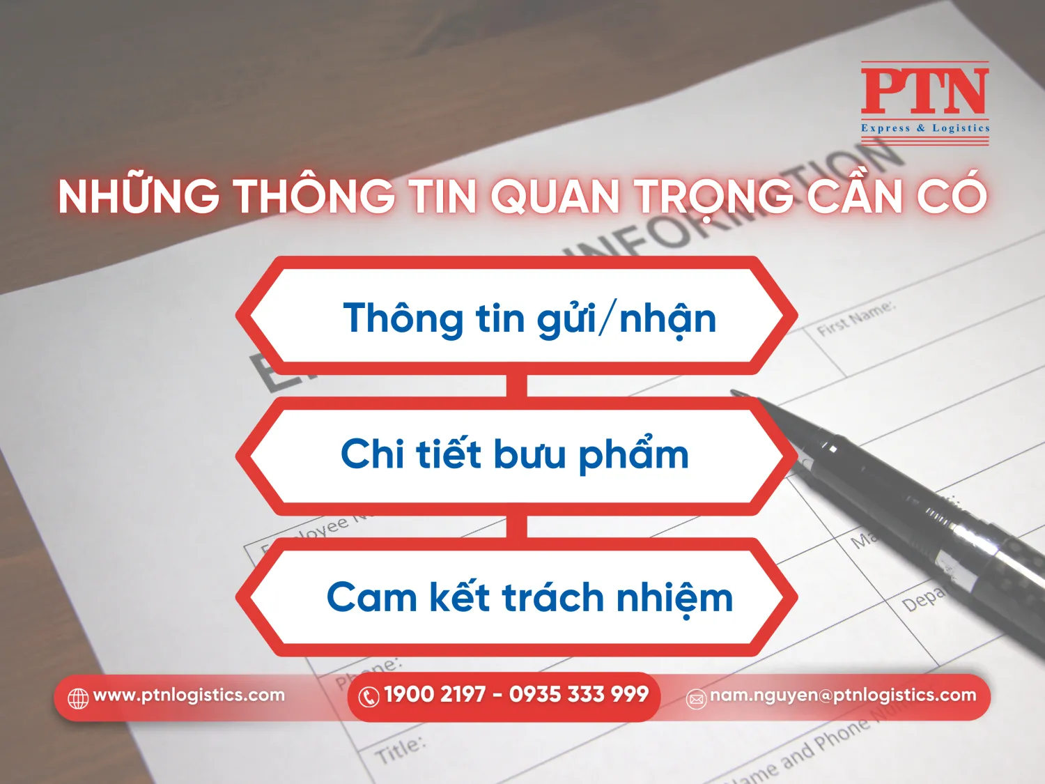Những thông tin cần có trong thư đảm bảo