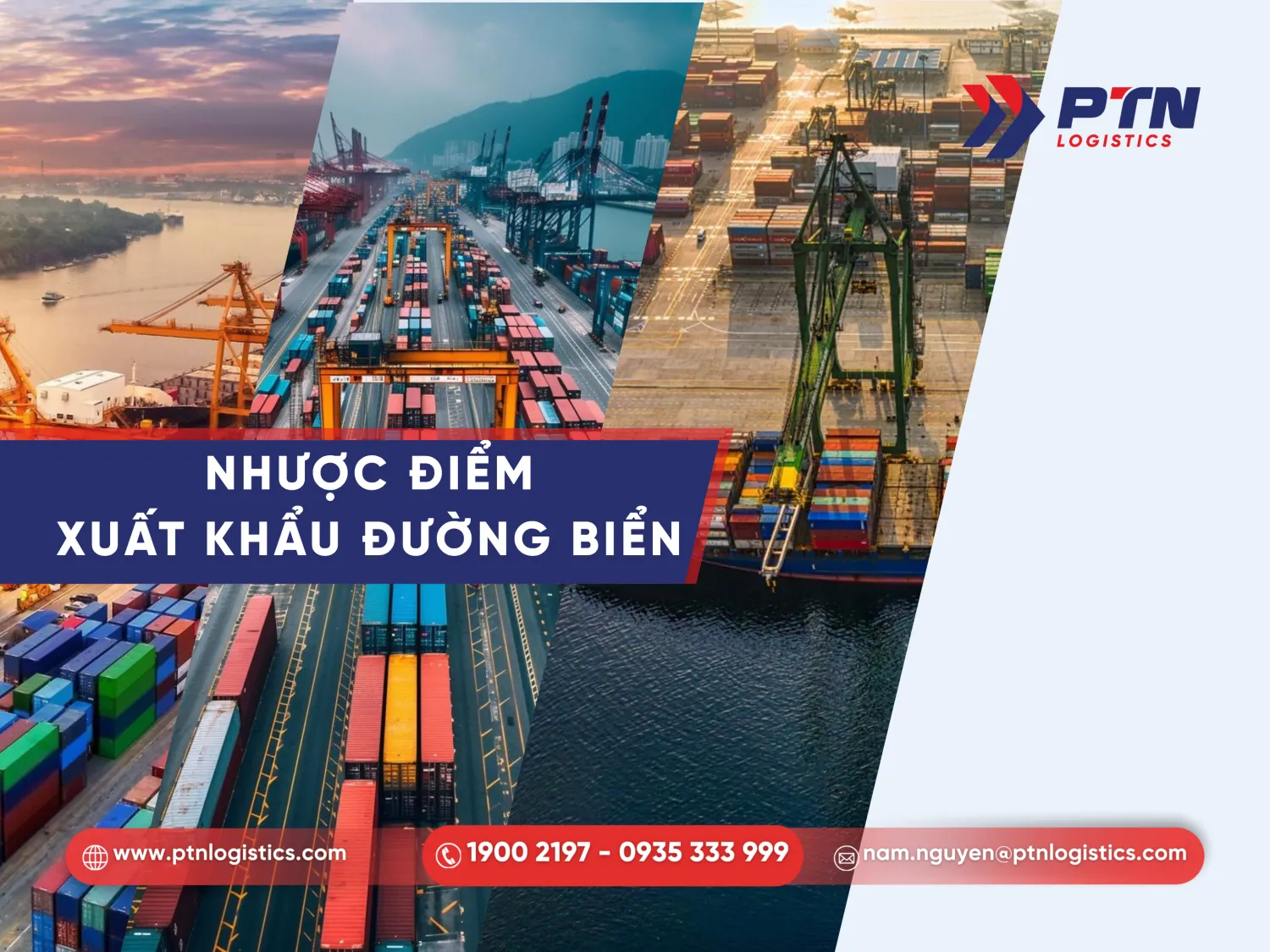 Nhược điểm khi xuất khẩu hàng hóa bằng đường biển
