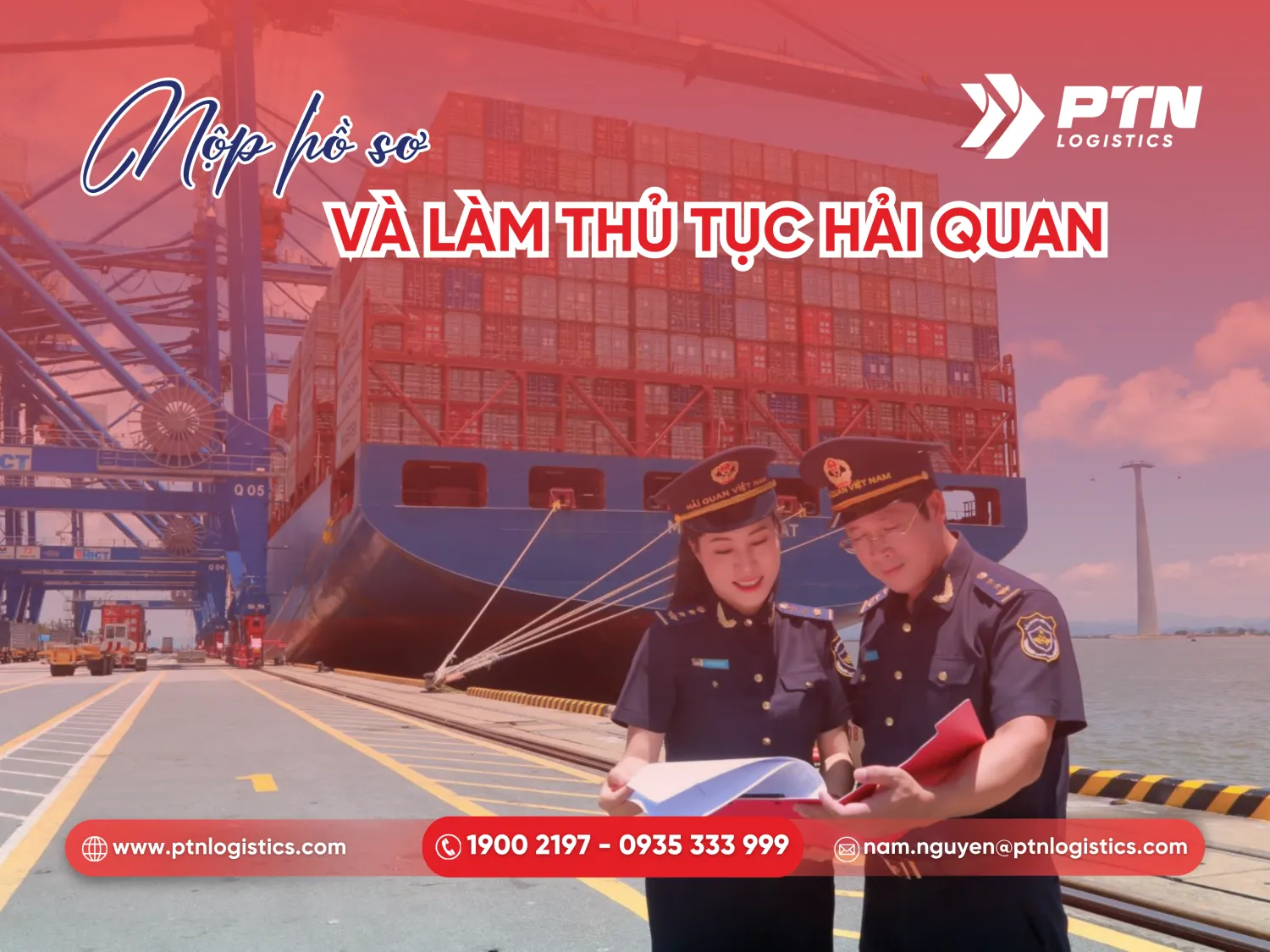 Nộp hồ sơ đầy đủ và làm thủ tục hải quan