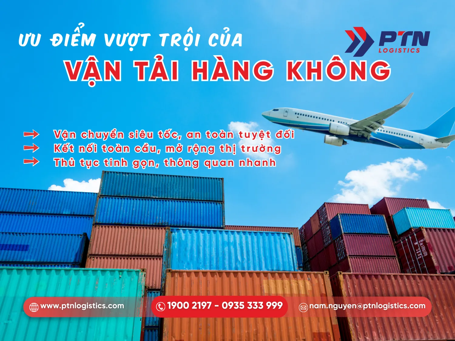 Ưu nhược điểm của vận tải hàng không