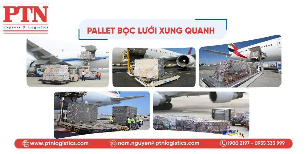 Pallet bộc lưới xung quanh